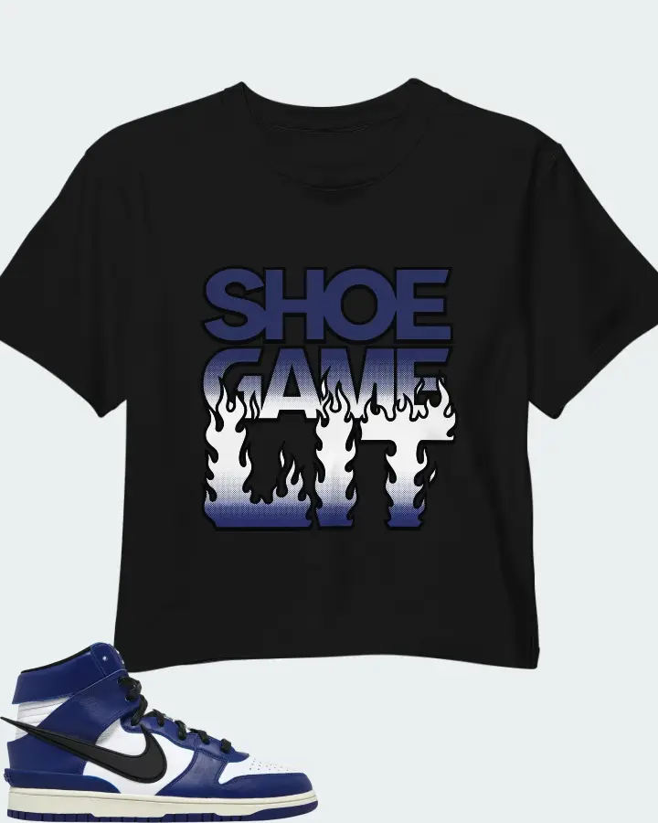 AMBUSH x Nike Dunk High Deep Royal Matching Crop Top