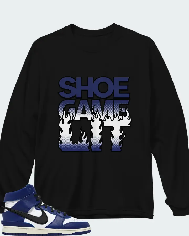 AMBUSH x Nike Dunk High Deep Royal Matching Long Sleeve T-Shirt