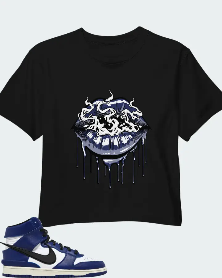 AMBUSH x Nike Dunk High Deep Royal Matching Crop Top
