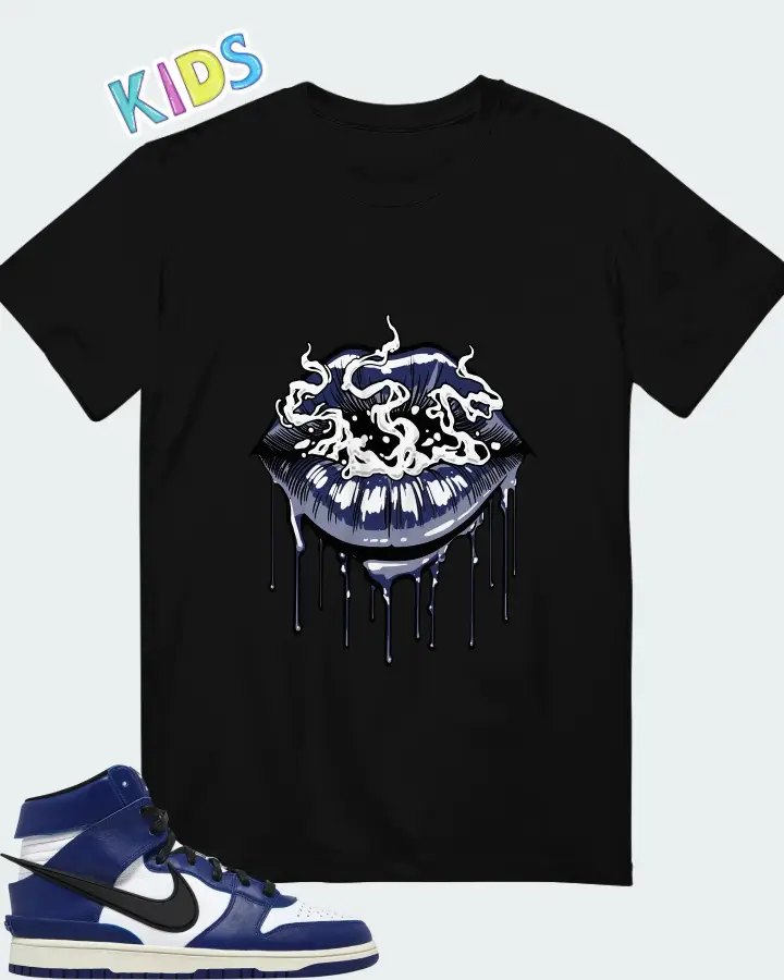 AMBUSH x Nike Dunk High Deep Royal Matching Kid's T-Shirt