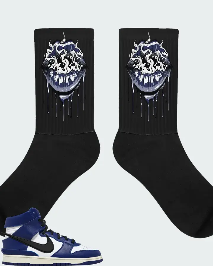 AMBUSH x Nike Dunk High Deep Royal Matching Socks