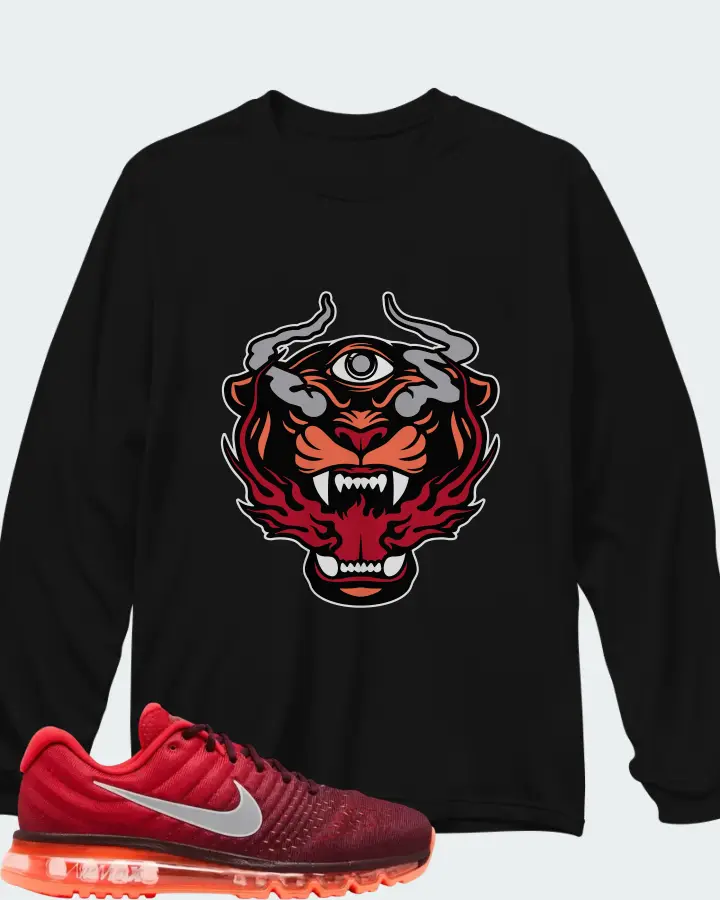 Nike Air Max 2017 Night Maroon Matching Long Sleeve T-Shirt