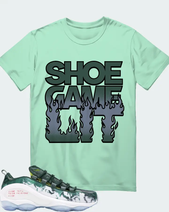 Reebok DMX Run 10 Sneaker Matching Mint T-Shirt - Shoe Game Lit Refreshed