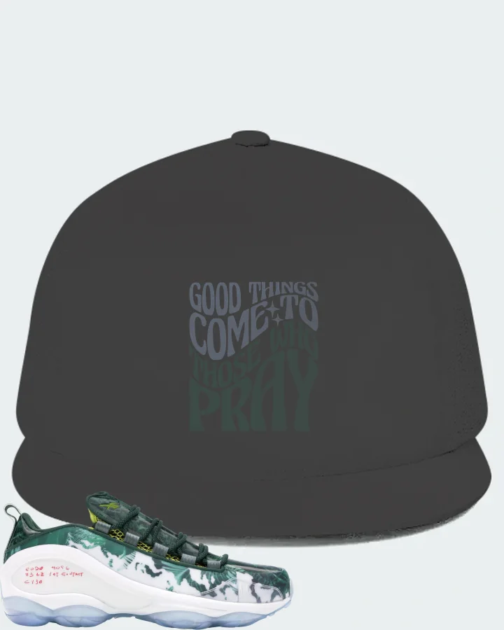 Reebok DMX Run 10 Sneaker Matching Dark Grey Hat - Good Things Come To Those Who Pray