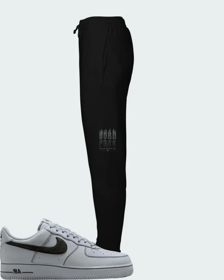 Nike Air Force 1 '07 LV8 Wolf Grey Black Matching Joggers
