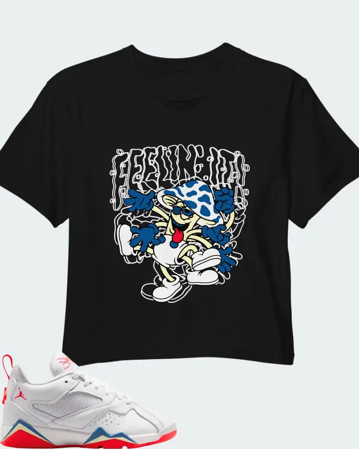 Jordan MVP 92 White Game Royal Infrared Matching Crop Top