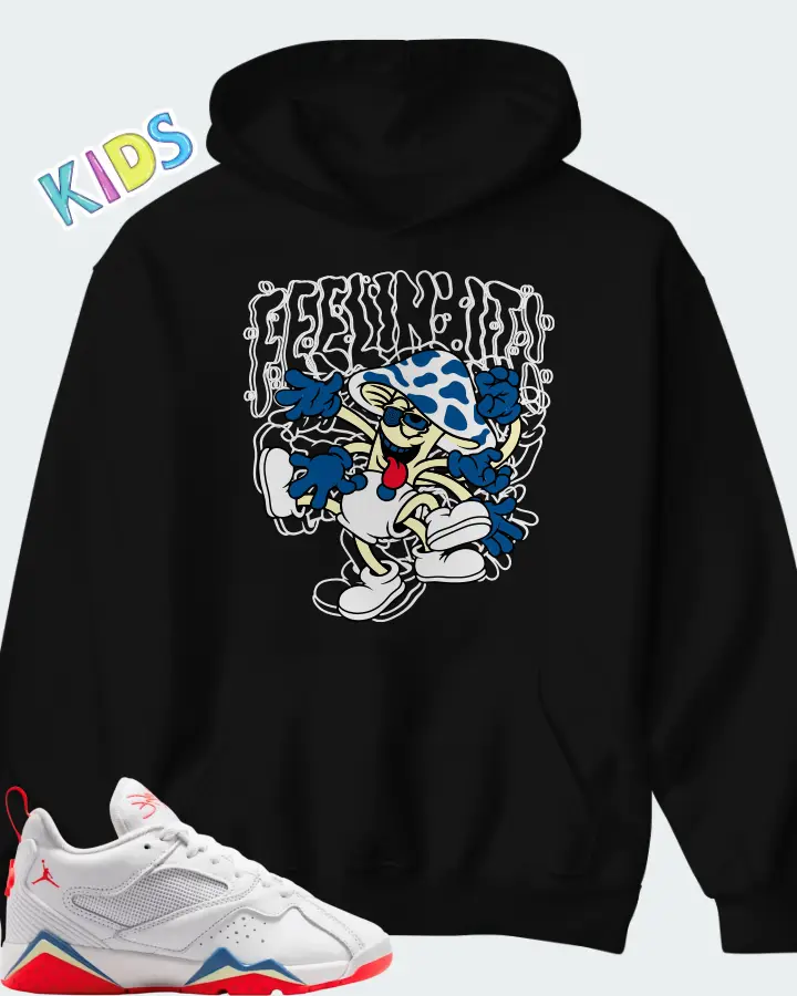 Jordan MVP 92 White Game Royal Infrared Matching Kid's Hoodie