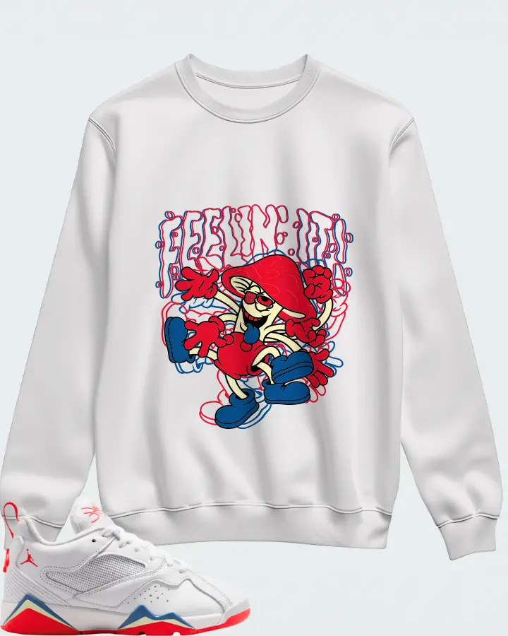 Jordan MVP 92 White Game Royal Infrared Matching Sweatshirt