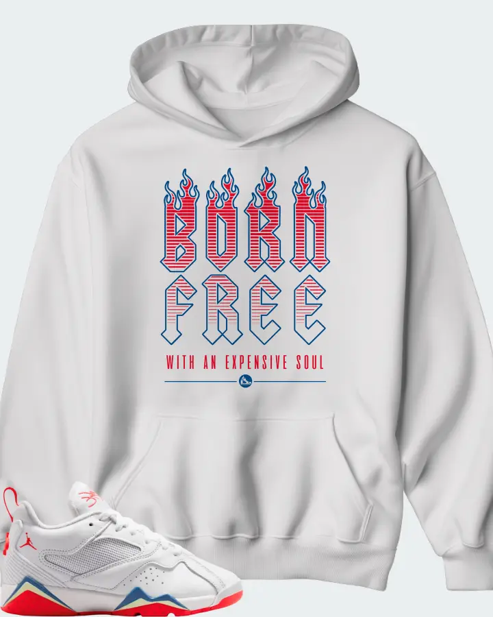Jordan MVP 92 White Game Royal Infrared Matching Hoodie