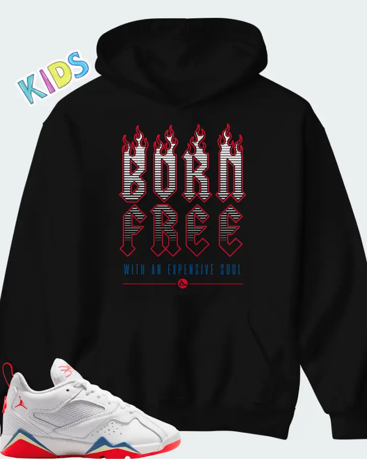 Jordan MVP 92 White Game Royal Infrared Matching Kid's Hoodie