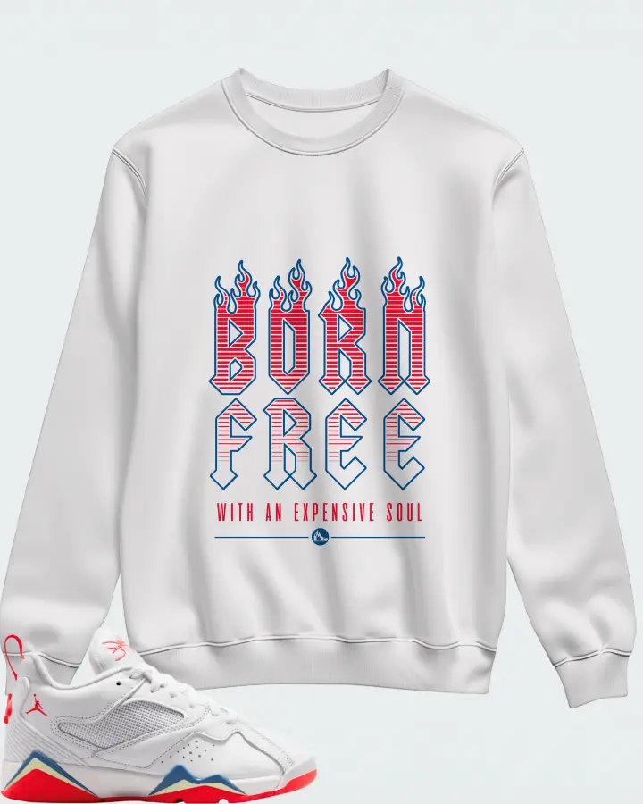 Jordan MVP 92 White Game Royal Infrared Matching Sweatshirt