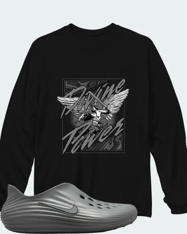 Nike ReactX Rejuven8 Smoke Grey Matching Long Sleeve T-Shirt