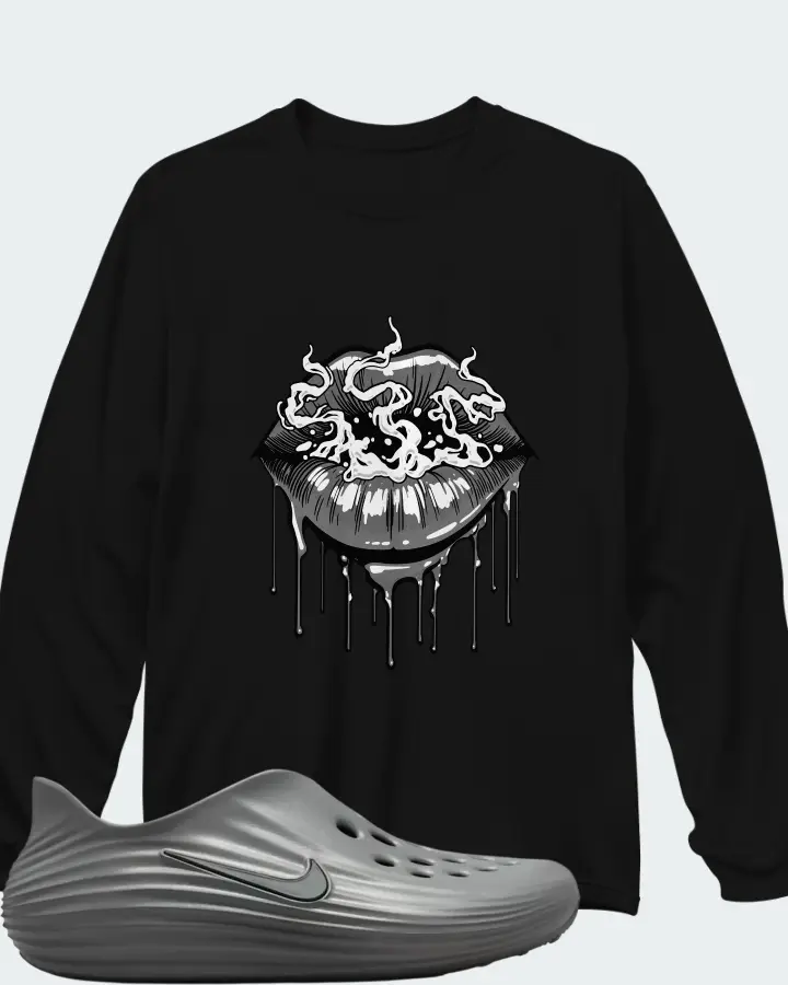 Nike ReactX Rejuven8 Smoke Grey Matching Long Sleeve T-Shirt