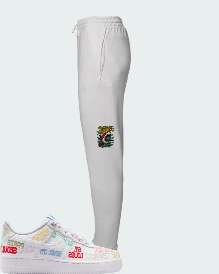 Nike Air Force 1 On Tour White Matching Joggers