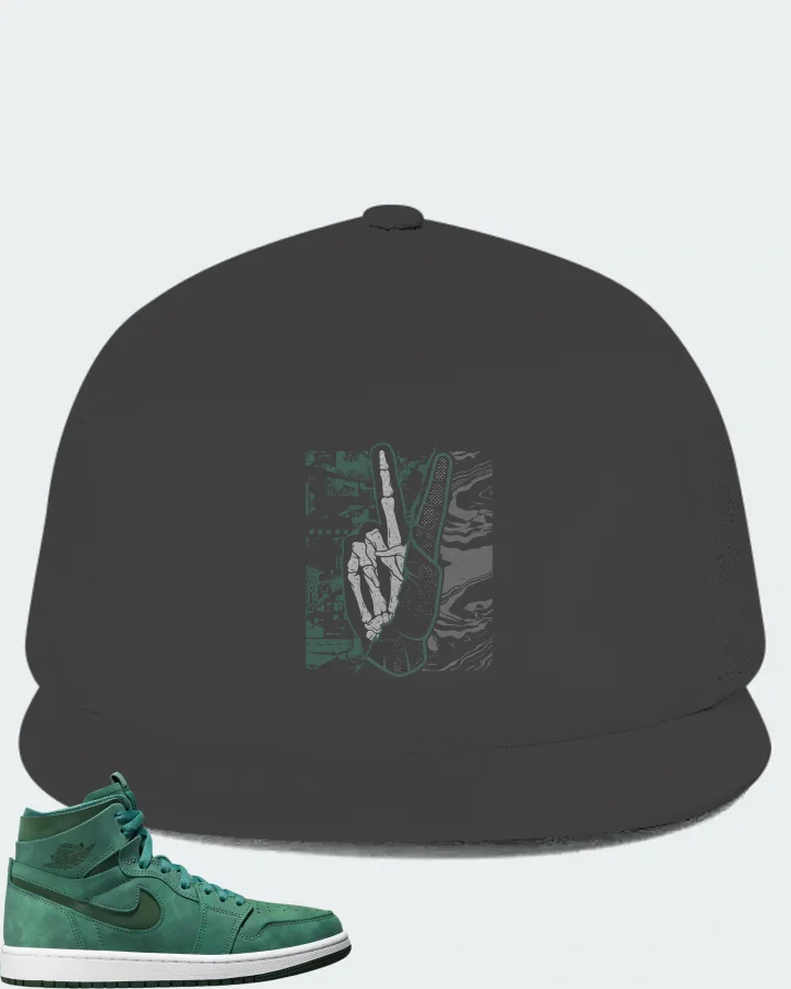 Jordan 1 High Zoom Air CMFT Sneaker Matching Dark Grey Hat - Peace of mind