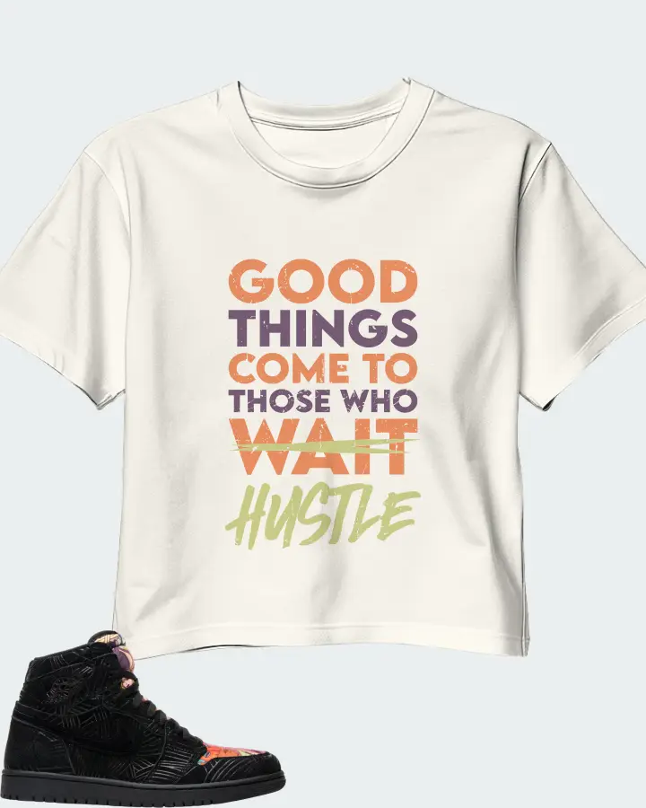 Jordan 1 Retro High Sneaker Matching Ecru White Crop Top - Good Things Come