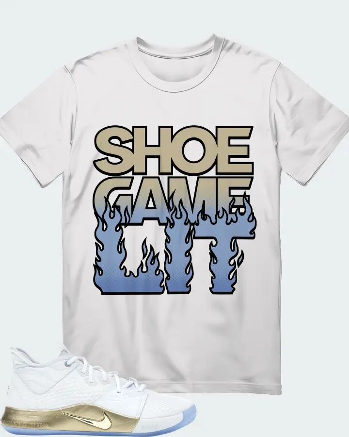Nike PG 3 Sneaker Matching White T-Shirt - Shoe Game Lit Refreshed