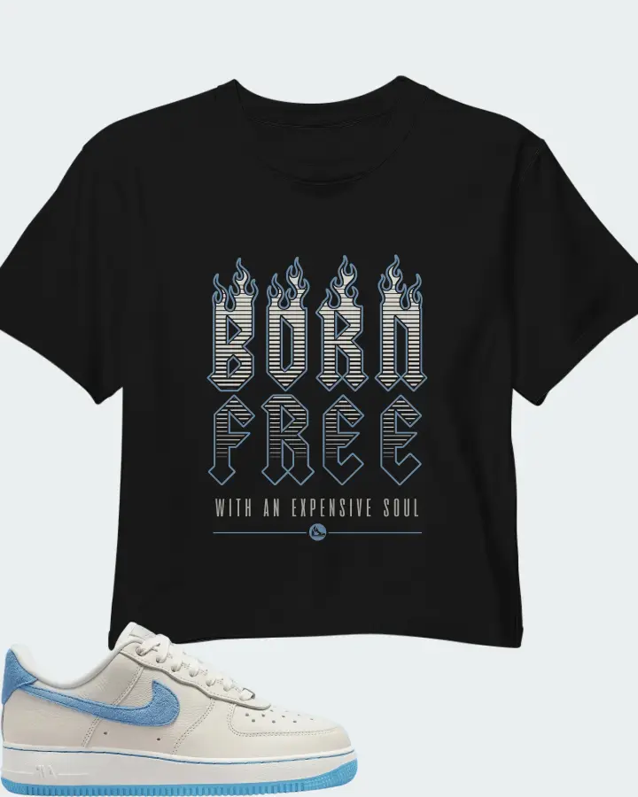 Nike Air Force 1 Low LXX University Blue (Women's) Matching Crop Top