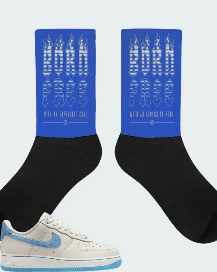 Nike Air Force 1 Low LXX University Blue (Women's) Matching Socks