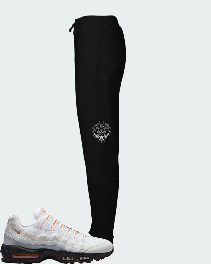 Nike Air Max 95 Wolf Grey Safety Orange Matching Joggers