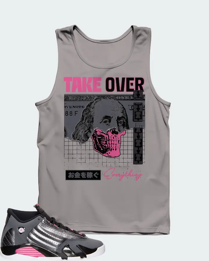 Jordan 14 Retro Sneaker Matching Grey Tank Top - Take Over