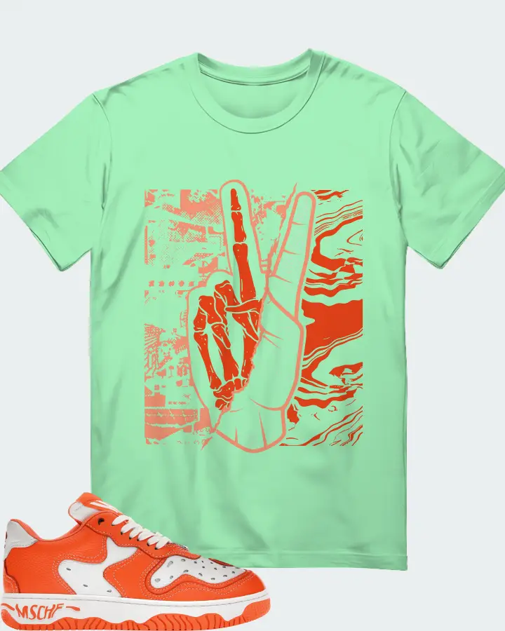 MSCHF Super Normal 2 Sneaker Matching Fresh Mint T-Shirt - Peace of mind