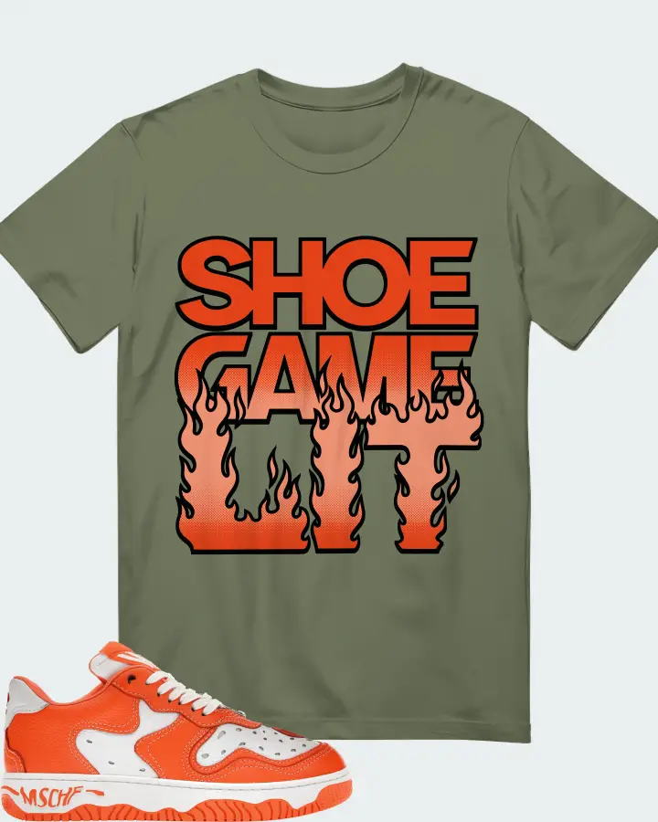 MSCHF Super Normal 2 Sneaker Matching Olive T-Shirt - Shoe Game Lit Refreshed