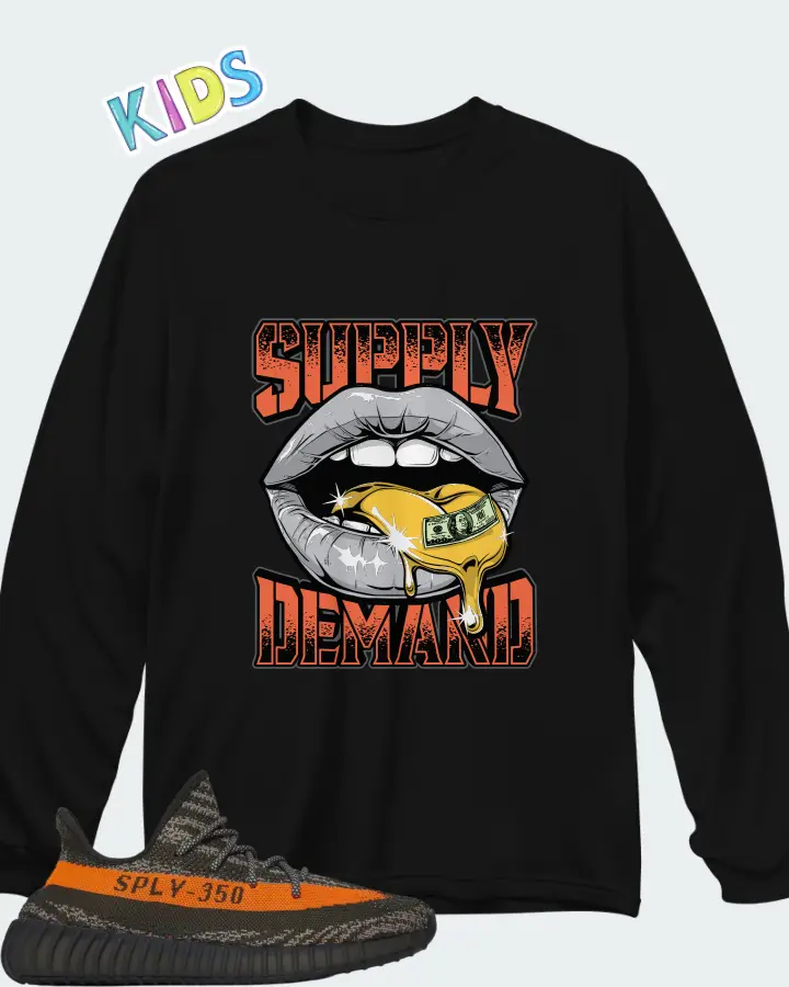 adidas Yeezy Boost 350 V2 Matching Kid's Long Sleeve T-Shirt