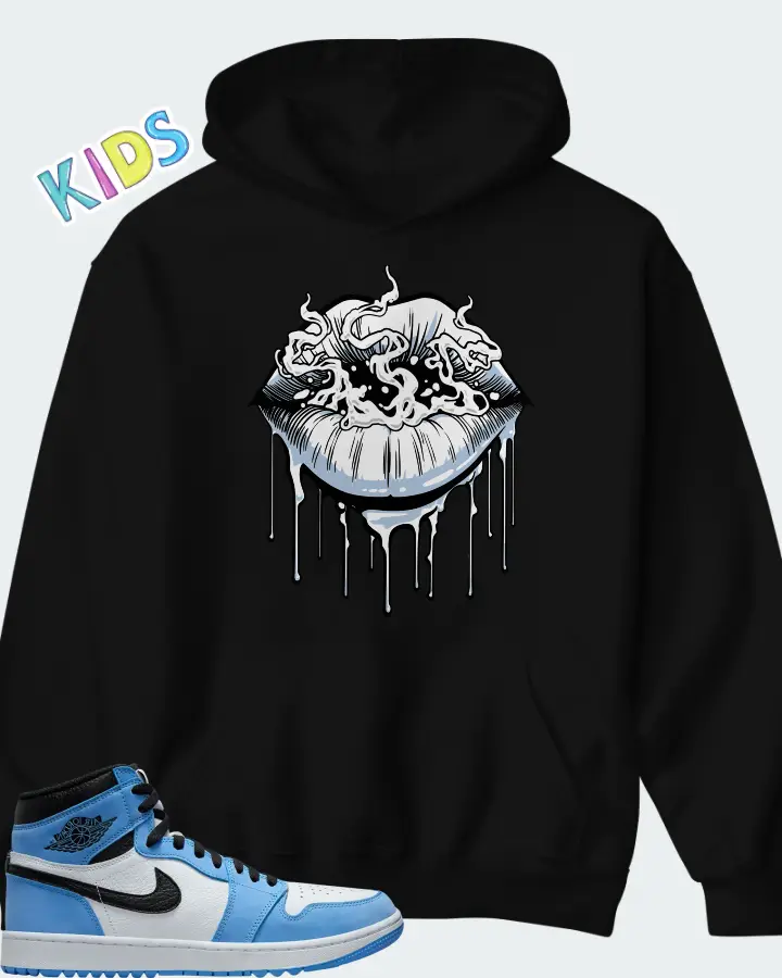 Air Jordan 1 Golf University Blue Matching Kid's Hoodie