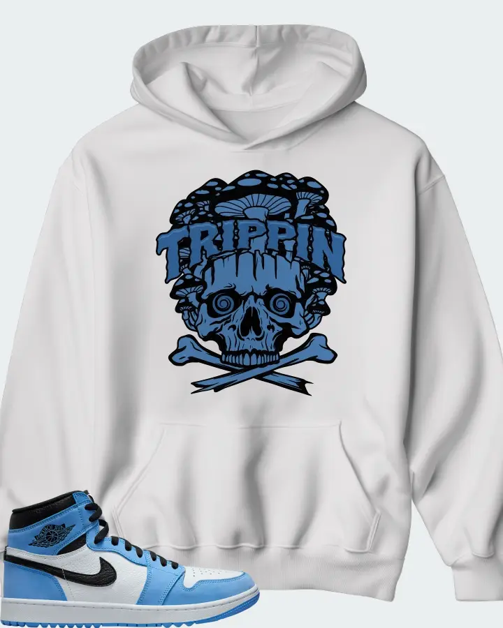 Air Jordan 1 Golf University Blue Matching Hoodie