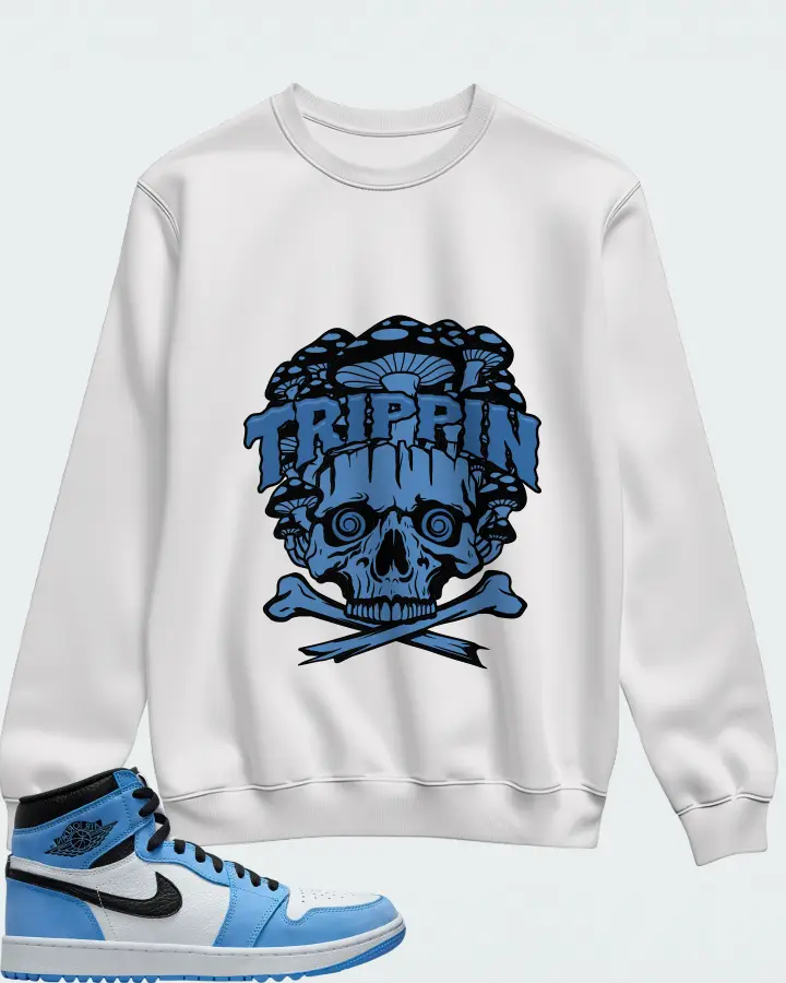 Air Jordan 1 Golf University Blue Matching Sweatshirt