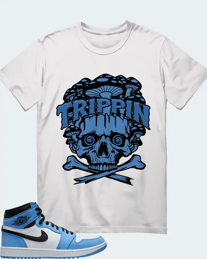 Air Jordan 1 Golf University Blue Matching T-Shirt
