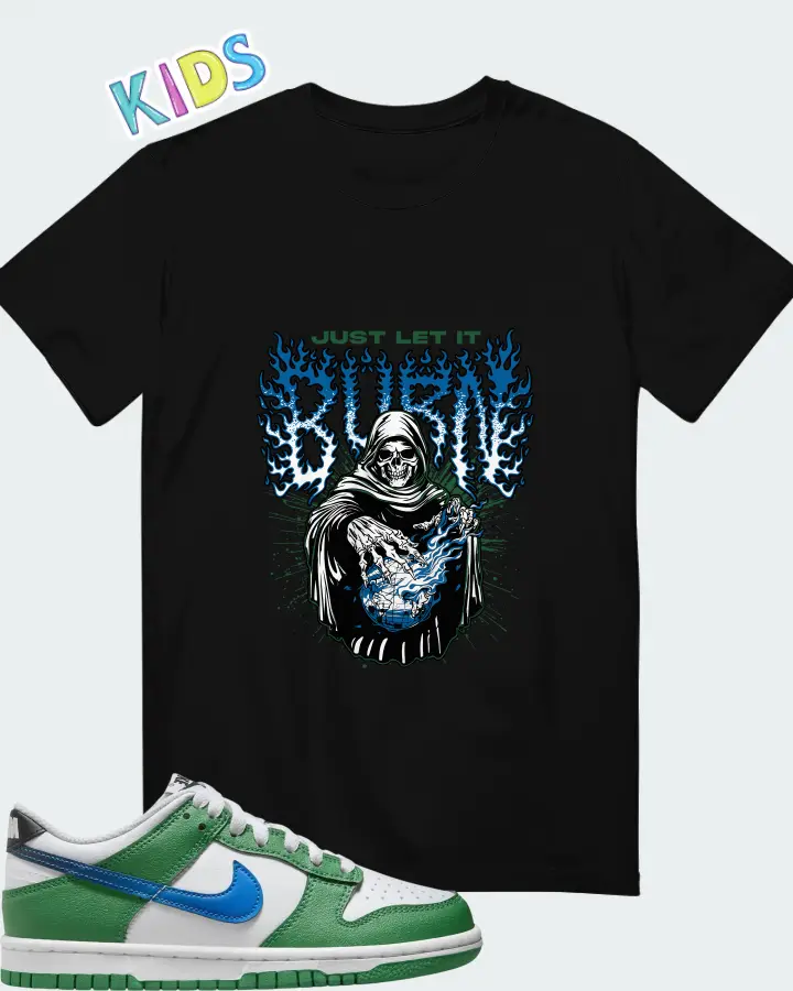 Nike Dunk Low GS Malachite Matching Kid's T-Shirt