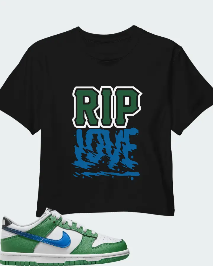 Nike Dunk Low GS Malachite Matching Crop Top