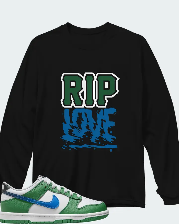 Nike Dunk Low GS Malachite Matching Long Sleeve T-Shirt