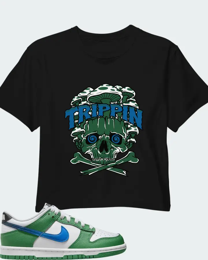 Nike Dunk Low GS Malachite Matching Crop Top