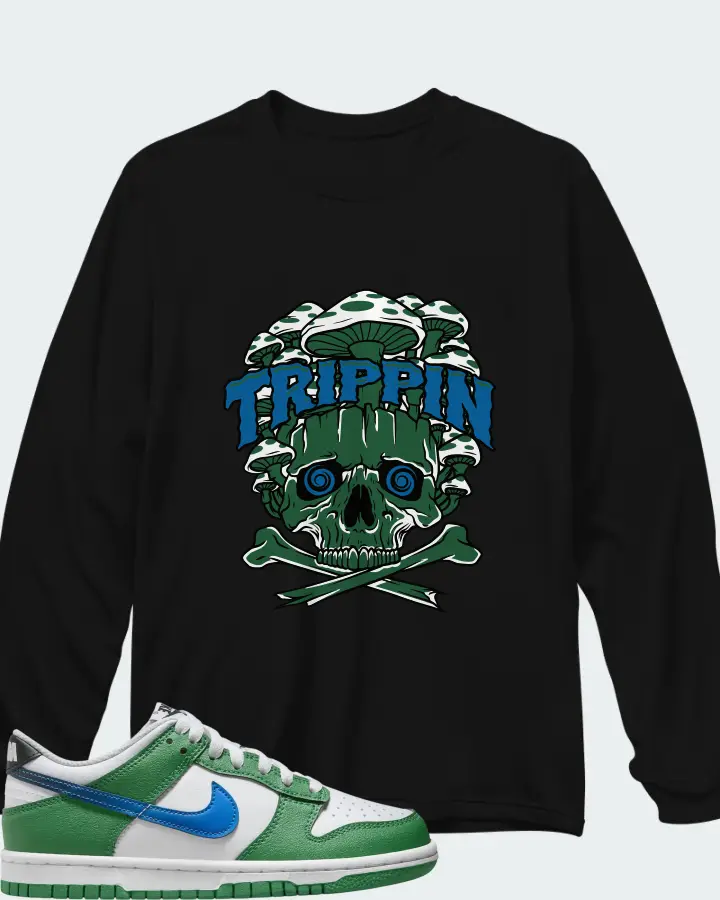 Nike Dunk Low GS Malachite Matching Long Sleeve T-Shirt