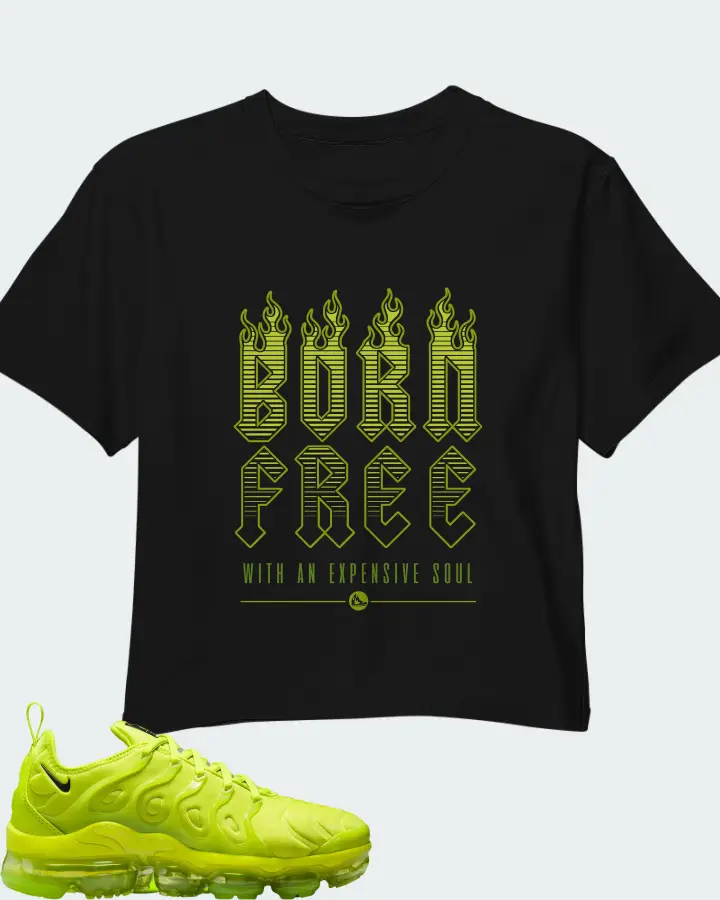 Nike Air VaporMax Plus Tennis Ball (Women's) Matching Crop Top