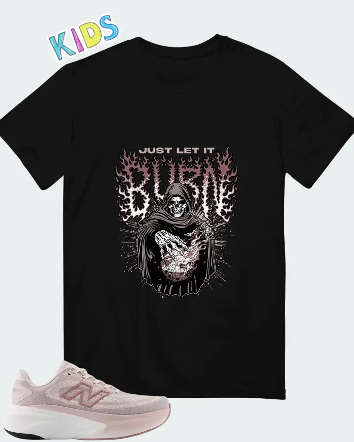 New Balance Fresh Foam X More V6 Stone Pink Matching Kid's T-Shirt