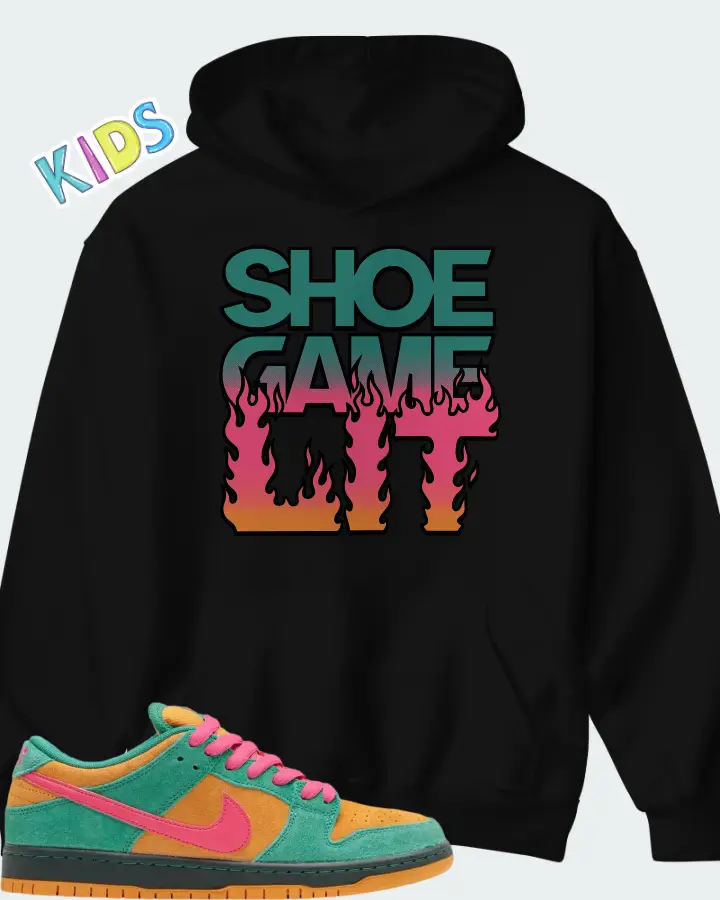 Nike SB Dunk Low Green Noise Watermelon Matching Kid's Hoodie