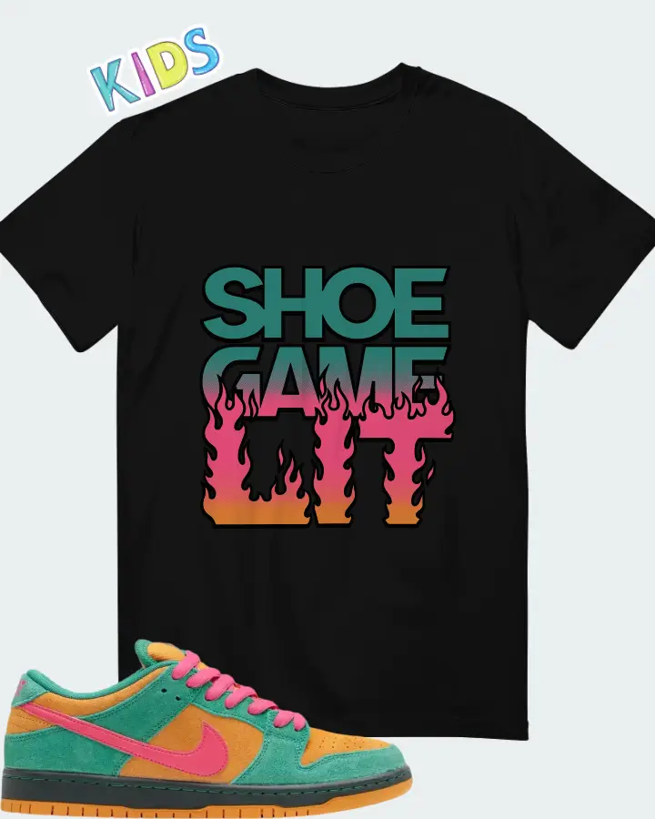 Nike SB Dunk Low Green Noise Watermelon Matching Kid's T-Shirt