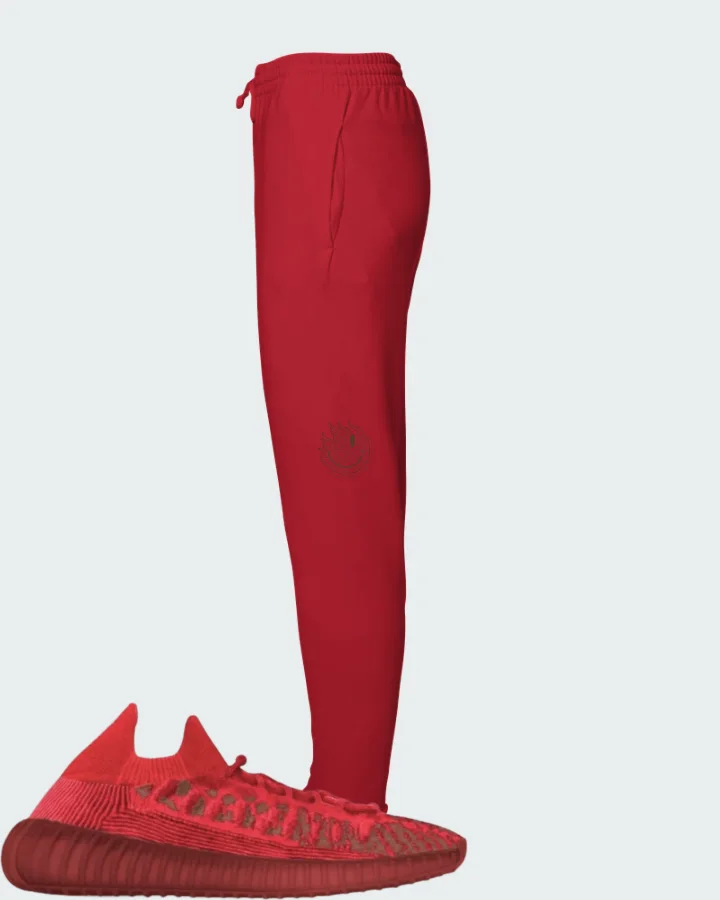 Adidas Yeezy 350 V2 CMPCT Slate Red Matching Joggers