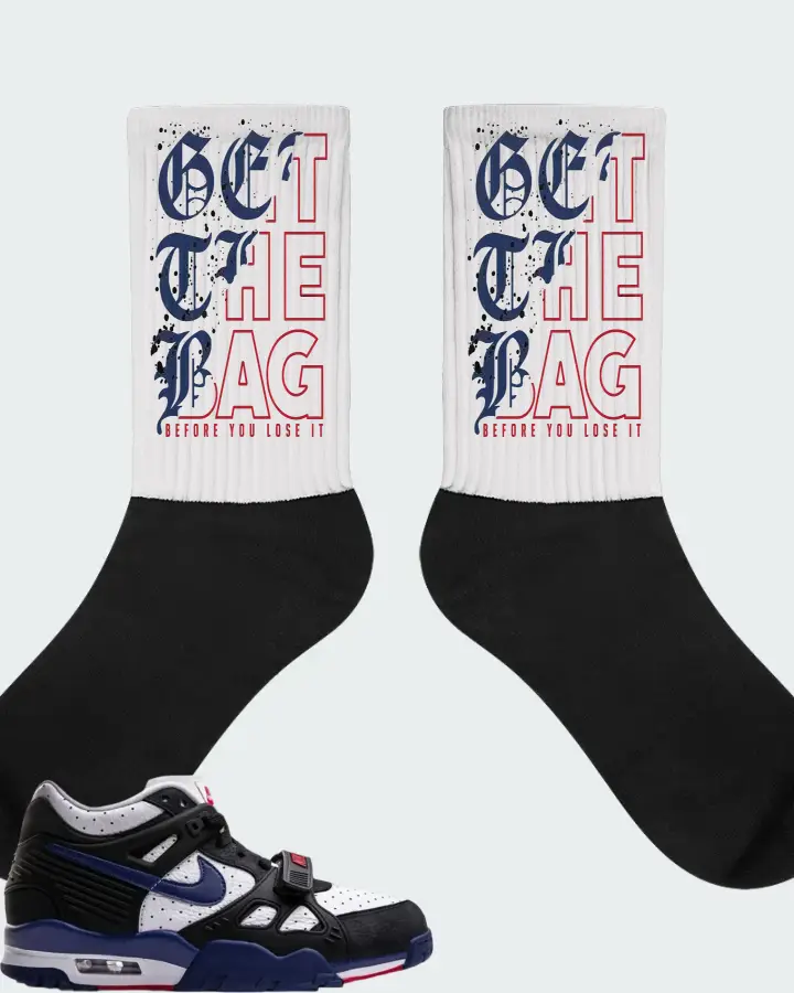 Nike Air Max Trainer 3 Black Deep Royal Blue Matching Socks