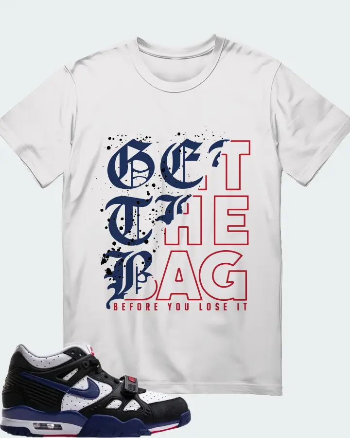 Nike Air Max Trainer 3 Black Deep Royal Blue Matching T-Shirt