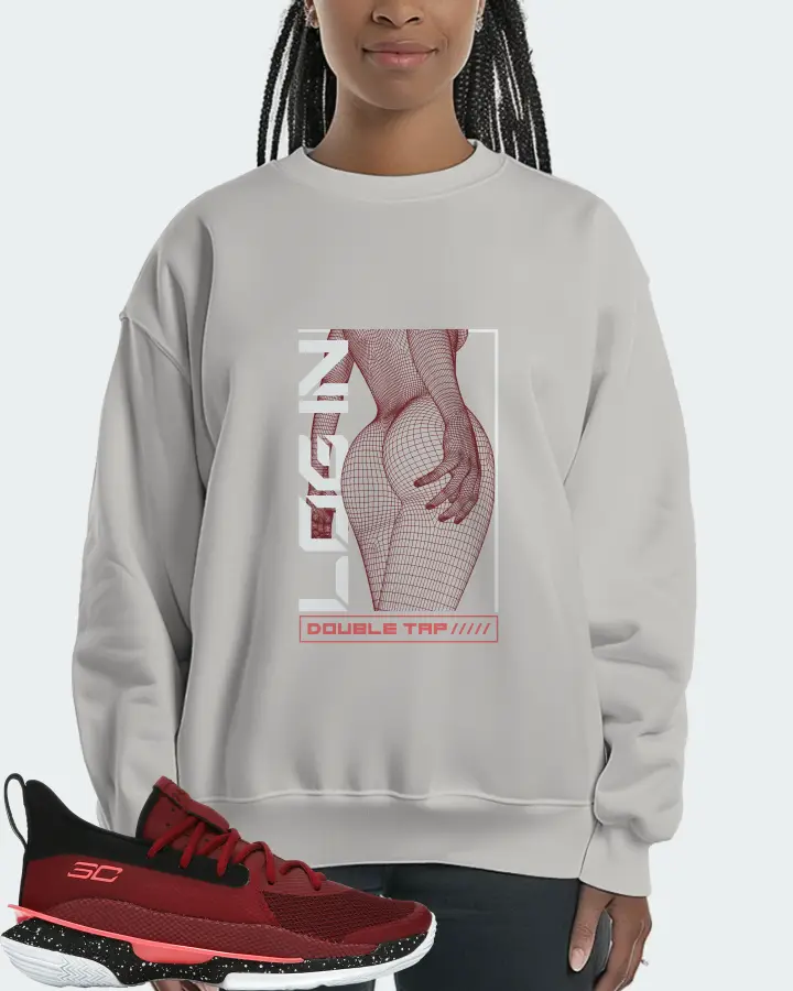 Under Armour Curry 7 Sneaker Matching Grey Sweatshirt (LOGIN) - View 3