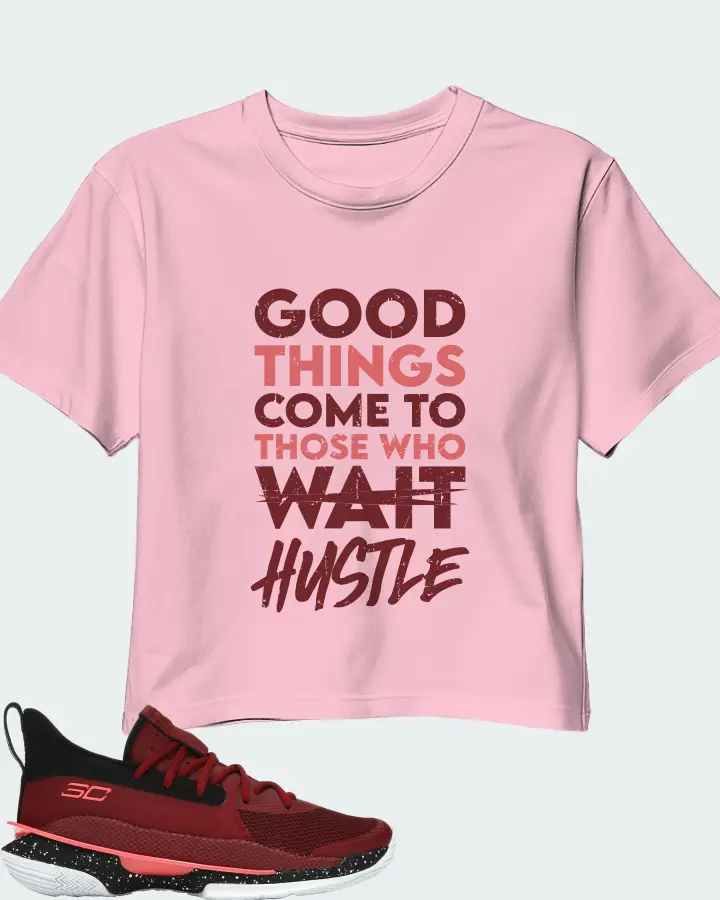 Under Armour Curry 7 Sneaker Matching Pink Crop Top - Good Things Come