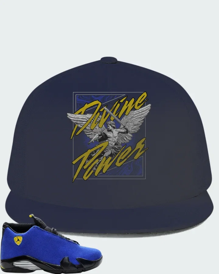 Air Jordan 14 Retro Blue Ferrari Matching Hat