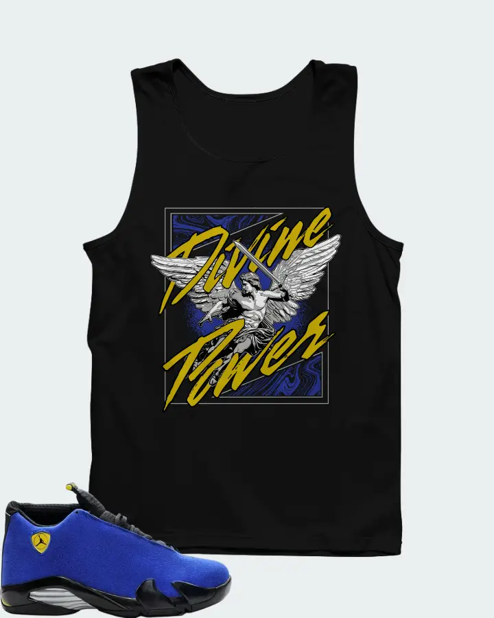 Air Jordan 14 Retro Blue Ferrari Matching Tank Top