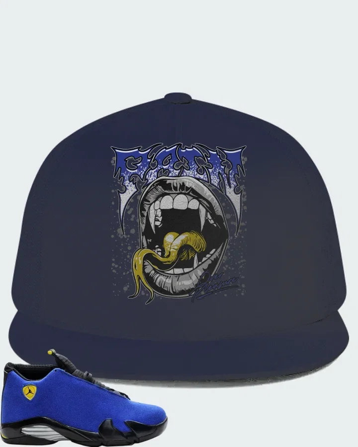 Air Jordan 14 Retro Blue Ferrari Matching Hat