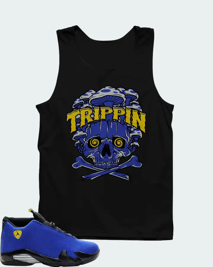 Air Jordan 14 Retro Blue Ferrari Matching Tank Top